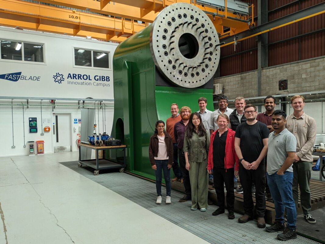 MAXBlade design team meet at FastBlade to discuss full scale blade test